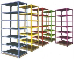 Slotted Angle Shelving System  from N. R. Steel Structure Fixing Est  Abu Dhabi, 
