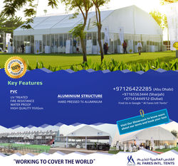 PVC-Aluminum Tents for Rent and Sale  from Al Fares International Tents  Sharjah, 