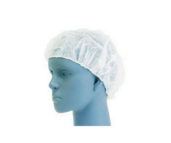 Hair Cap Nylon Blue and White