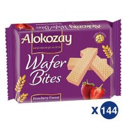 Alokozay Strawberry Wafer 45gms - Pack Of 144 | Al