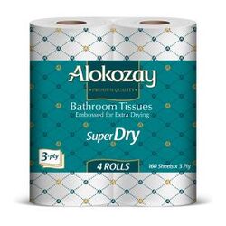Alokozay Bathroom Tissues - 4 Rolls X 3 Ply X 160  | Al
