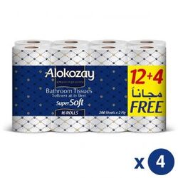 Marketplace for Alokozay bathroom tissues - 12+4 rolls x 2 ply x 2 UAE