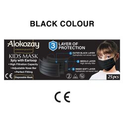 Marketplace for  alokozay kids face mask - black - 25 pcs UAE