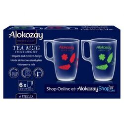 Alokozay 6 PCS TEA MUG SET - PACK OF 6 from Alokozay Dubai, UNITED ARAB EMIRATES