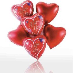 Buy I LOVE YOU A BUNCH BALLOONS SET from Dubai Flowers in UAE
