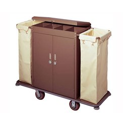 Buy GUEST ROOM SERVICE TROLLEY WITH CABIN from Al Nojoom Cleaning Equipment in UAE