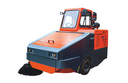 Buy RIDE ON SWEEPER MACHINE WITH DIESEL OPERATED  from Al Nojoom Cleaning Equipment in UAE
