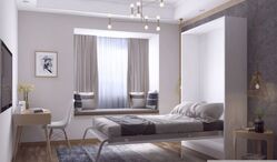 Buy TALL CABINET MURPHY BED - 120 (DEMO) from Kitchen King Uae in UAE