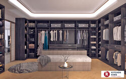 Buy WALK-IN CLOSET WITH SOFT SEATING from Kitchen King Uae in UAE