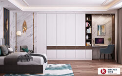 Buy BEDROOM WARDROBES WITH READING TABLE from Kitchen King Uae in UAE