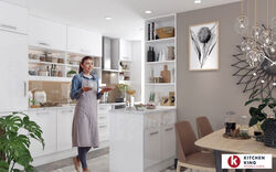 Buy MODERN WHITE KITCHEN - LIFESTYLE from Kitchen King Uae in UAE