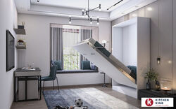 Buy TALL CABINET MURPHY BED - 160 from Kitchen King Uae in UAE