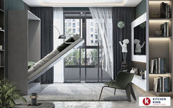 Buy MODERN FARMHOUSE MURPHY BED from Kitchen King Uae in UAE