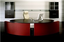 Buy EXECUTIVE DESK RED BROWN from Marlin Furniture (l.l.c) in UAE