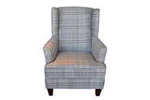 Buy WING CHAIR CHECKERED from Marlin Furniture (l.l.c) in UAE