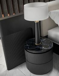 Buy NATURAL MARBLE BEDSIDE TABLE  from Ebarza Furniture in UAE
