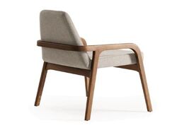 Buy NATURA SOLID ASH WOOD LOUNGE CHAIR from Ebarza Furniture in UAE