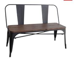Buy INDUSTRIAL BENCH CHAIR CHAIR WITH SOLID WOOD SEAT  from Ebarza Furniture in UAE