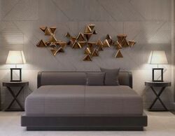 Buy TRIANGLE SHAPE HANDCRAFTED STAINLESS STEEL ARTWORK from Ebarza Furniture in UAE