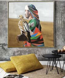 Buy  HAND PAINTED UAE CULTURE ART PAINTING WITH FRAME  from Ebarza Furniture in UAE