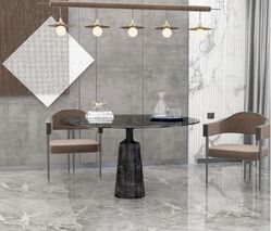 Buy  NATURAL MARBLE DINING TABLE-PALMA from Ebarza Furniture in UAE