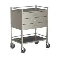 Buy INSTRUMENT TROLLEY WITH THREE DRAWER from Mega Med Medical Equipement Llc in UAE