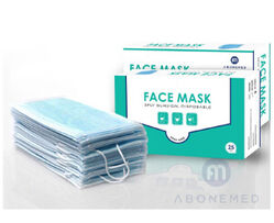 Buy 3 PLY DISPOSABLE FACE MASK  from Abonemed Medical Equipment Llc in UAE