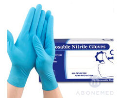 Buy NITRILE EXAMINATION GLOVES from Abonemed Medical Equipment Llc in UAE