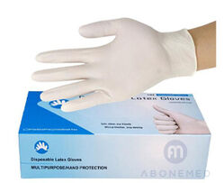 Buy DISPOSABLE LATEX GLOVE from Abonemed Medical Equipment Llc in UAE
