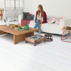 Buy LAMINATE FLOOR-WHITE PLANKS from Floorworld Llc in UAE
