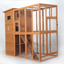 Buy WOODEN CAT HOUSE from Melody Technical Services in UAE
