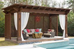 Buy PERGOLA WITH CURTAINS from Melody Technical Services in UAE