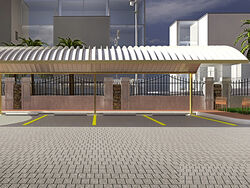 Buy ALUMINIUM CAR PARKING SHADES from Al Mumtaz Tents in UAE