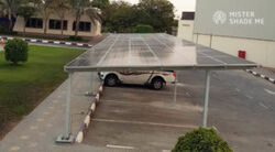 Buy SOLAR PANEL CAR PARKING SHADE INSTALLATION from Mister Shade Me in UAE