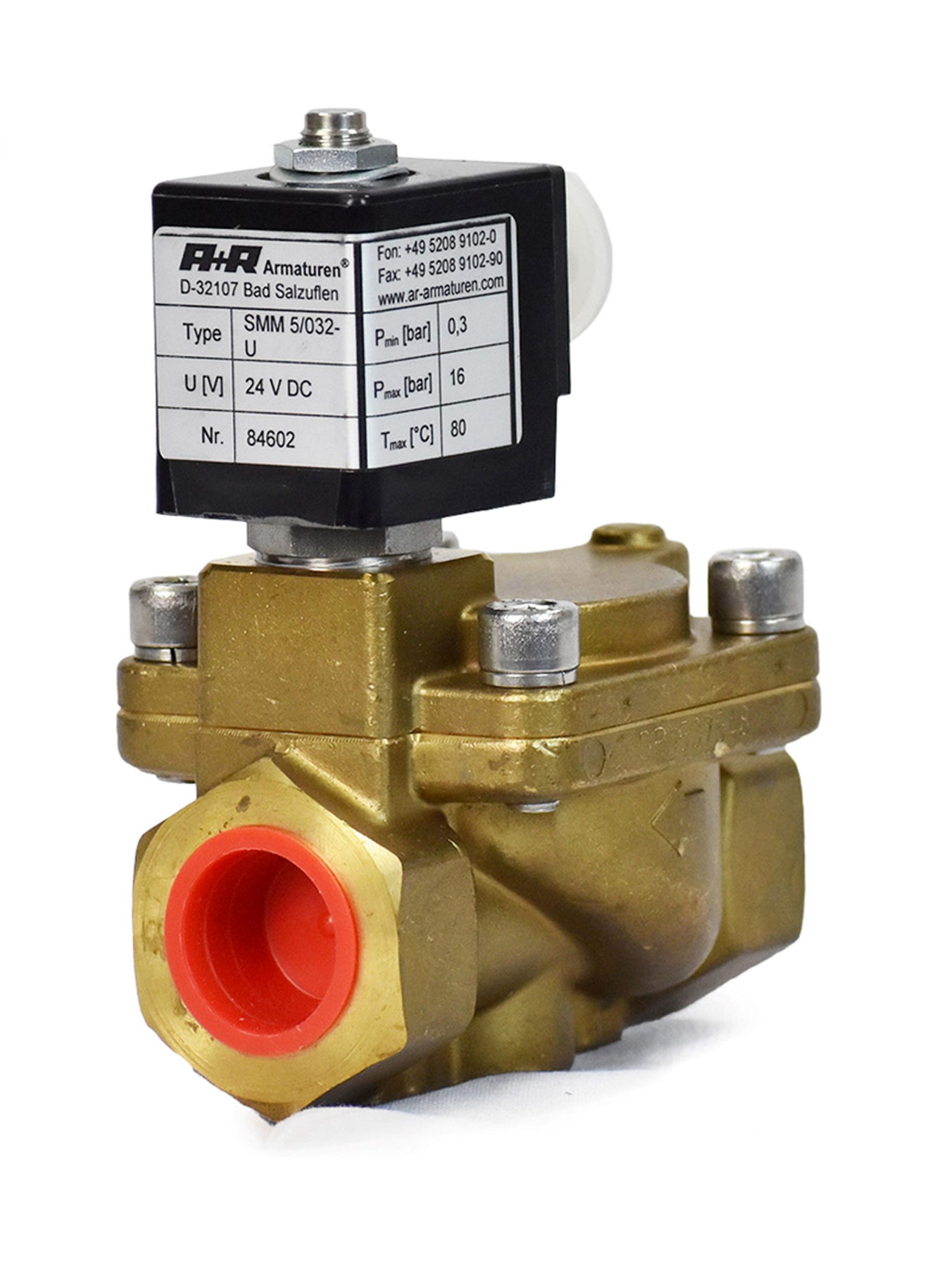 SOLENOID VALVE  3/4 INCHES 24V DC NORMALLY OPEN 0.3-16 BAR in UAE