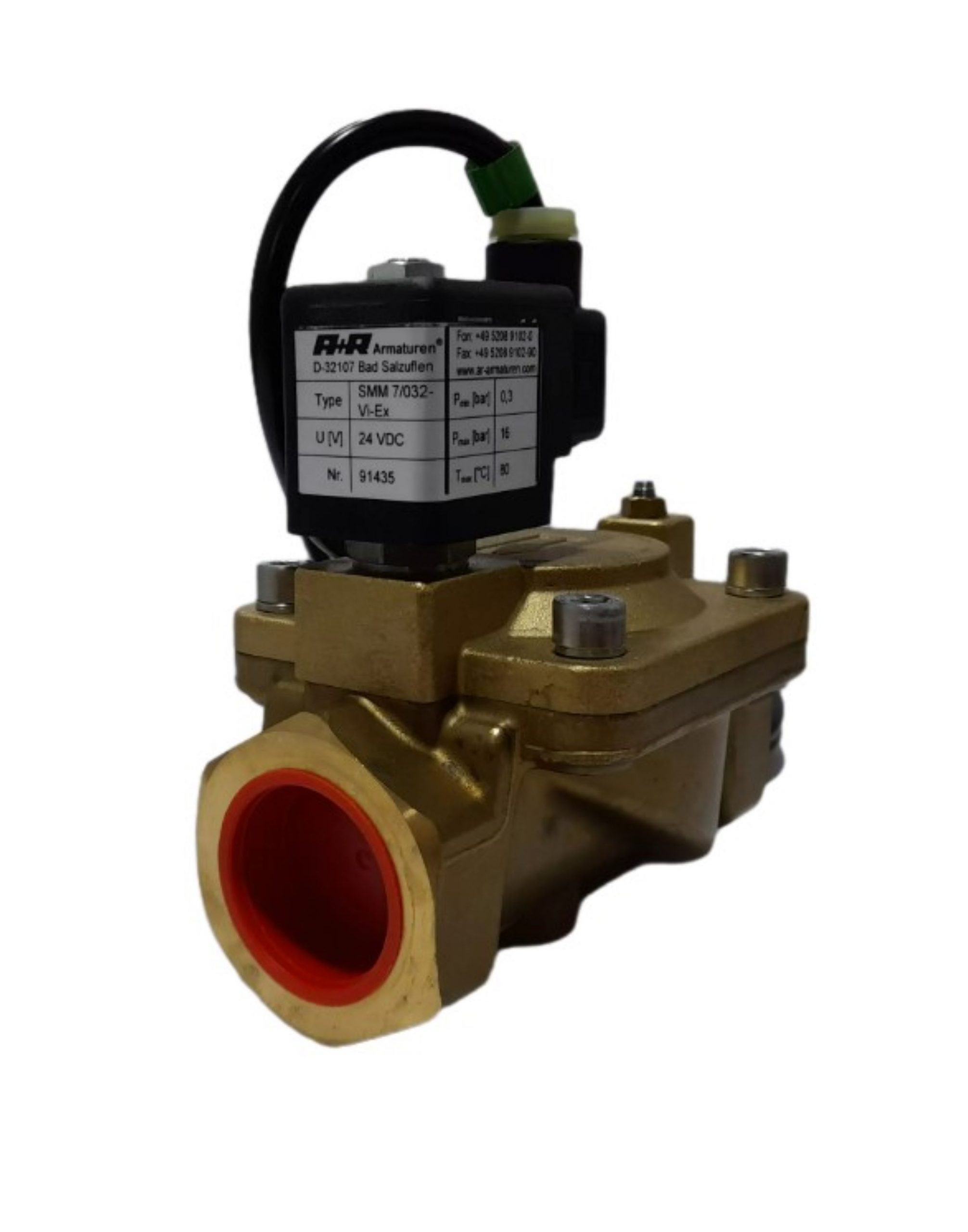 SOLENOID VALVE 1 1/4 INCHES 24V DC EXPLOSION PROOF 0.3-16 BAR in UAE