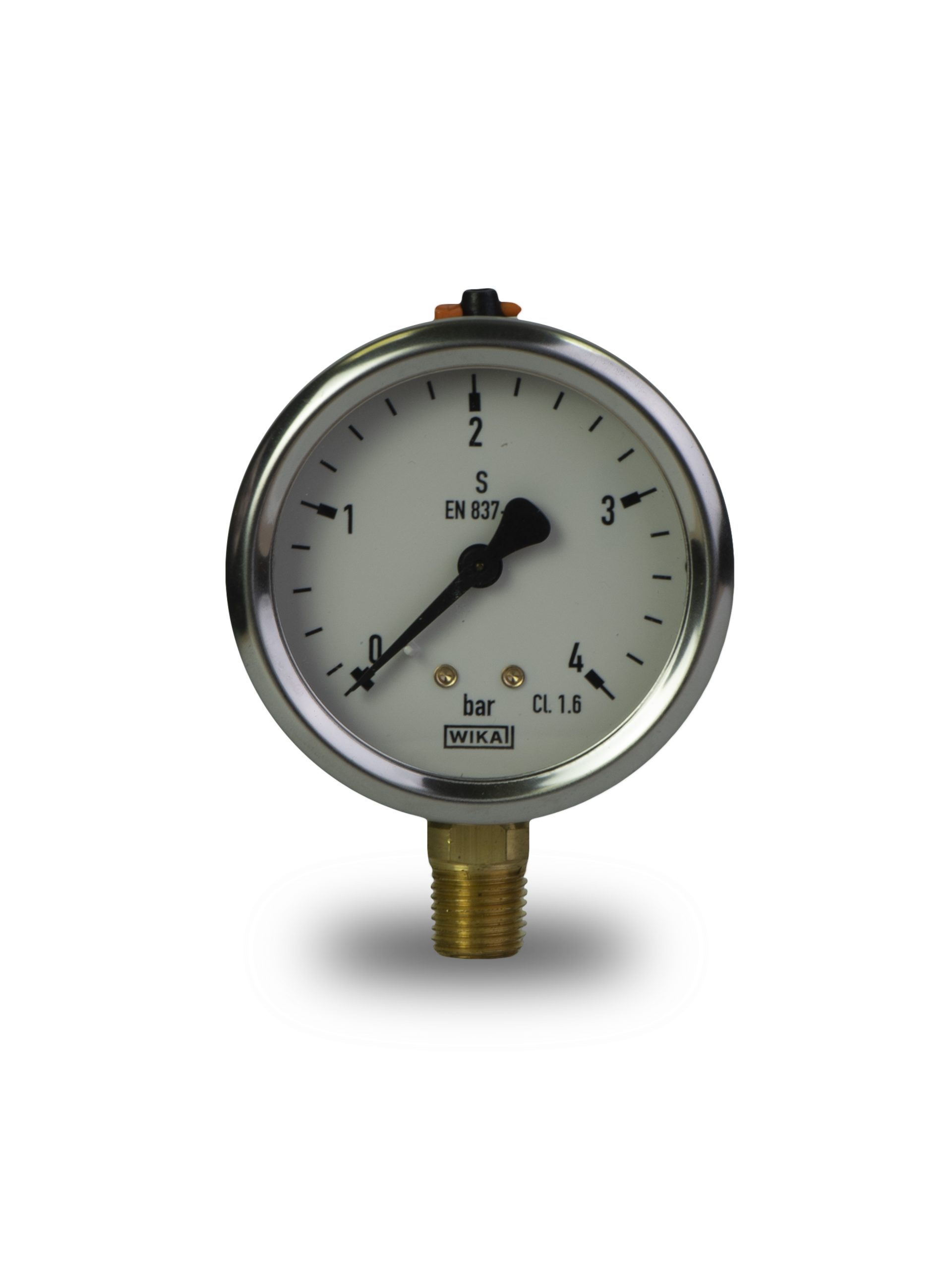 PRESSURE GAUGE  0-4 BAR, DIAMETER 2 1/2 Inches, CONNECTION 1/4 Inches , WIKA from Gas Equipment Company Llc Abu Dhabi, UNITED ARAB EMIRATES