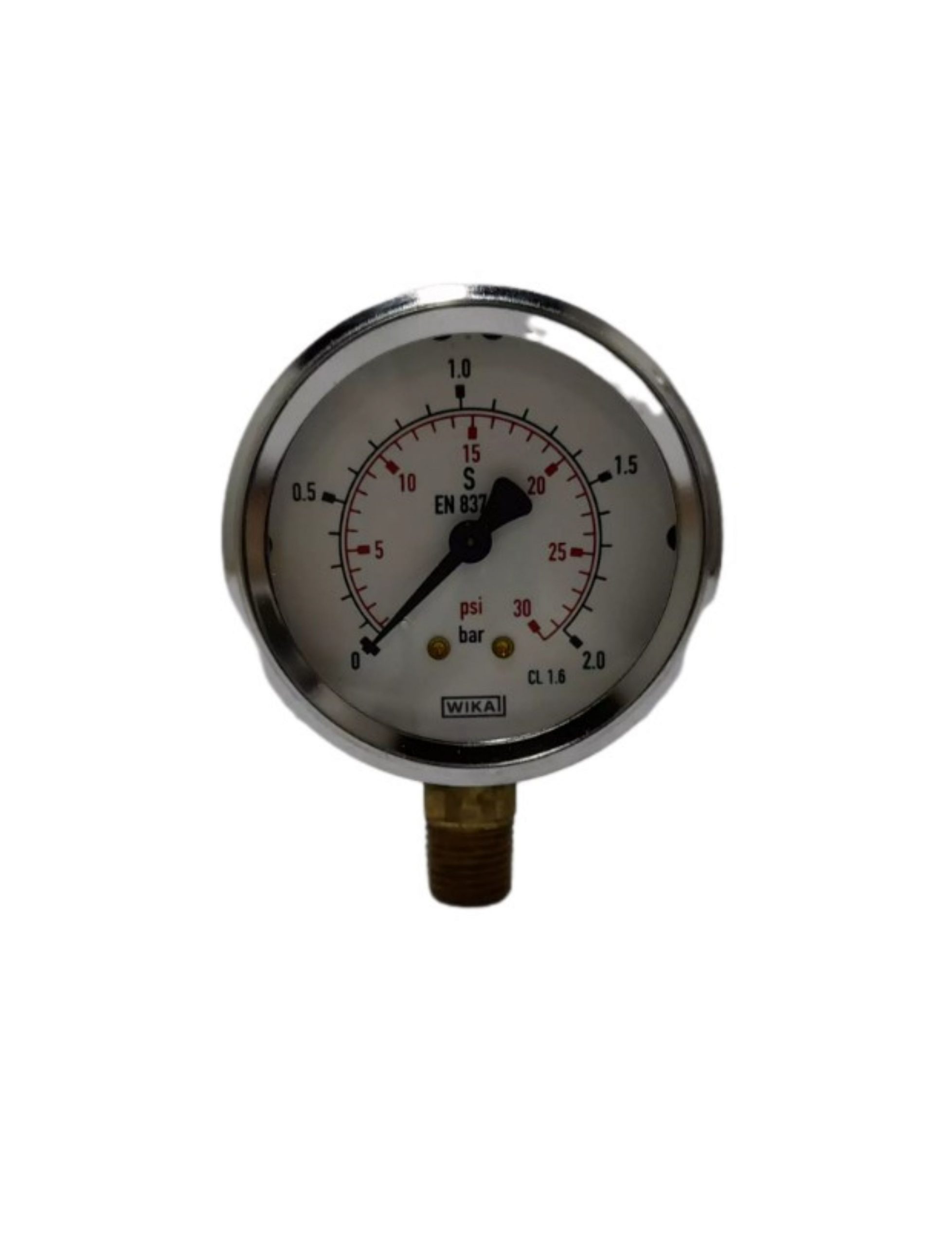 PRESSURE GAUGE 0-2 BAR , DIAMETER 2 1/2 Inches CONNECTION 1/4 Inches , WIKA from Gas Equipment Company Llc Abu Dhabi, UNITED ARAB EMIRATES