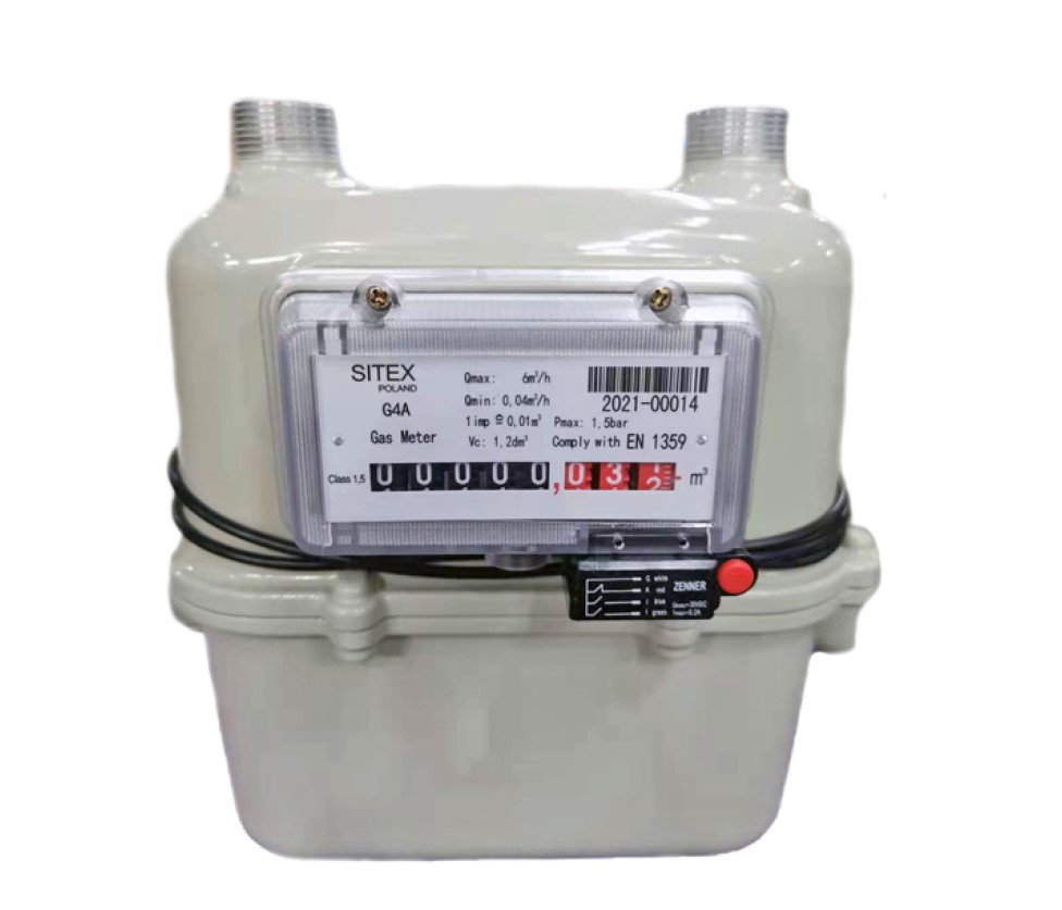 SITEX GAS METER G4 WITH FITTINGS
