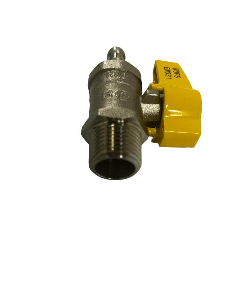 BALL VALVE WITH NOZZLE 1/2 Inches MALE NPT from Gas Equipment Company Llc Abu Dhabi, UNITED ARAB EMIRATES
