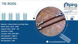 Tie Rods from Piping Material Fujairah, UNITED ARAB EMIRATES