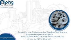 Stainless Steel Washers from Piping Material Fujairah, UNITED ARAB EMIRATES