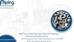 Stainless Steel 316 Fasteners from Piping Material Fujairah, UNITED ARAB EMIRATES
