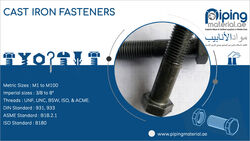 Cast Iron Fasteners from Piping Material Fujairah, UNITED ARAB EMIRATES