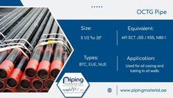 OCTG Pipe from Piping Material Fujairah, UNITED ARAB EMIRATES