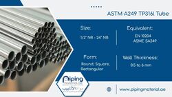 ASTM A249 Tp316L Tube from Piping Material Fujairah, UNITED ARAB EMIRATES