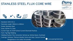 Stainless Steel Flux Core Wire from Piping Material Fujairah, UNITED ARAB EMIRATES