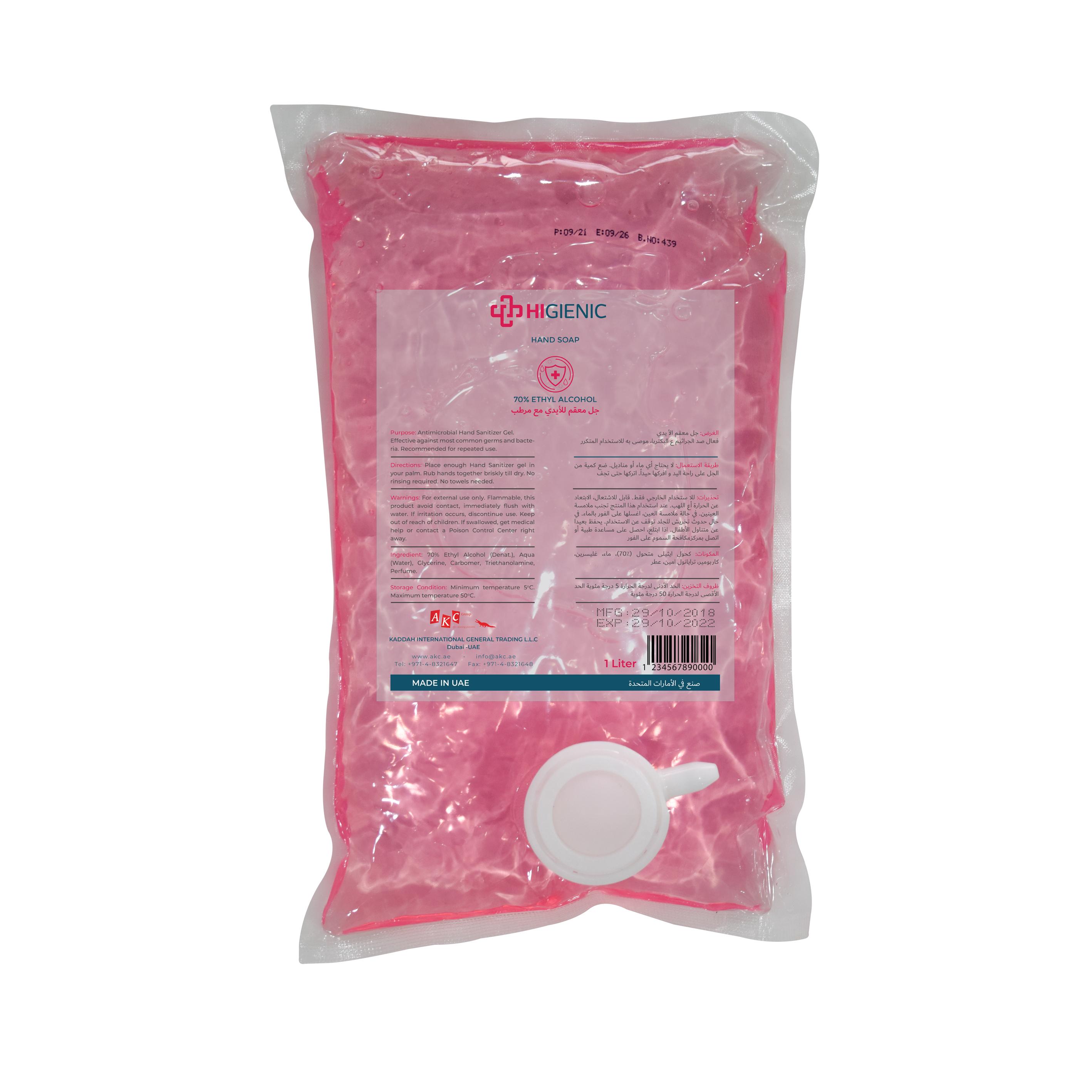 AKC | Higienic Hand wash 1 LTR | Rose - Chemicals in UAE Marketplace