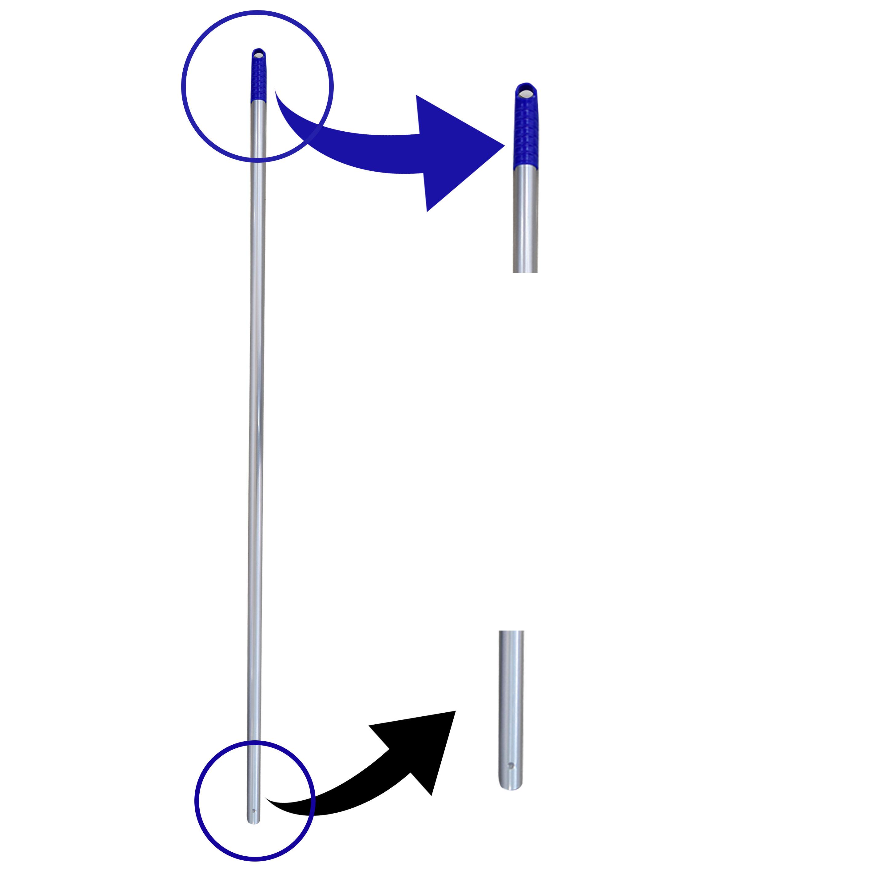 Buy ALUMINUM HANDLE | 150 CM | BLUE from Kaddah Cleaning Equipment in UAE