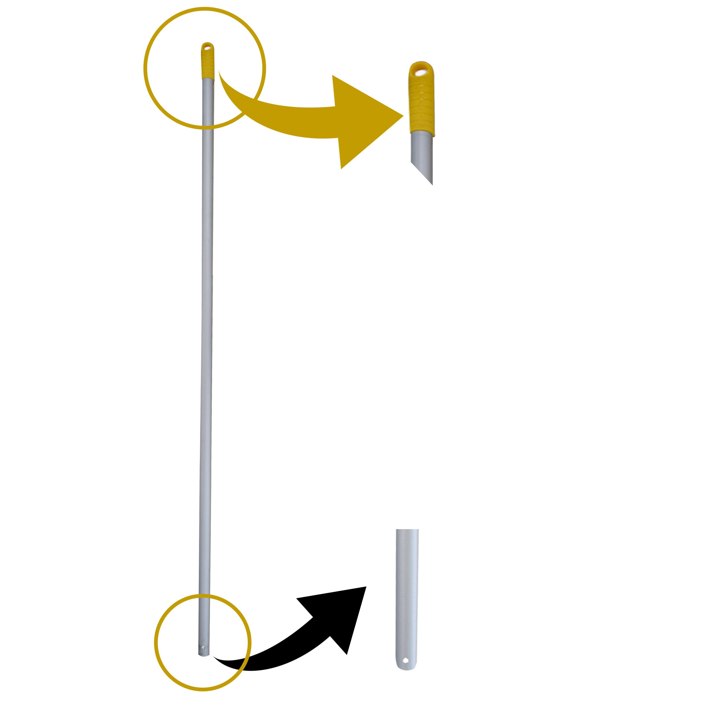 Buy ALUMINUM HANDLE | 150 CM | YELLOW from Kaddah Cleaning Equipment in UAE